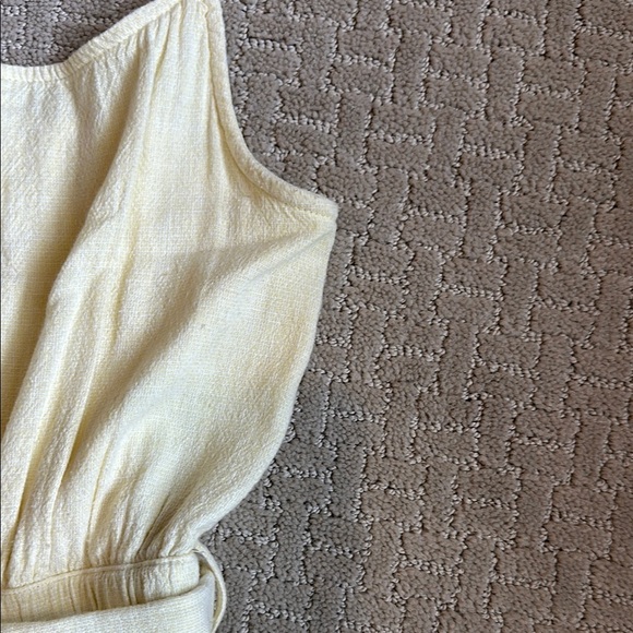 Yellow Button-Front Romper - Picture 12 of 12